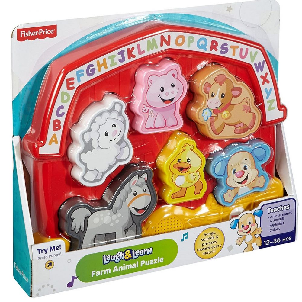Fisher Price Laugh& Learn Zoo Animal Puzzle-CGM43