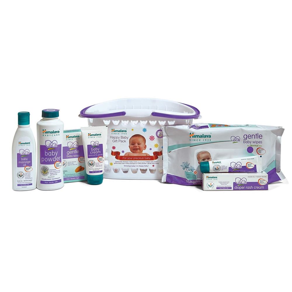Welcome your little one with love! Try the Himalaya Happy Baby Gift Pack  Basket - 7 in 1 for safe and gentle care. It's c… | Baby gift packs, Happy  baby, Baby gifts