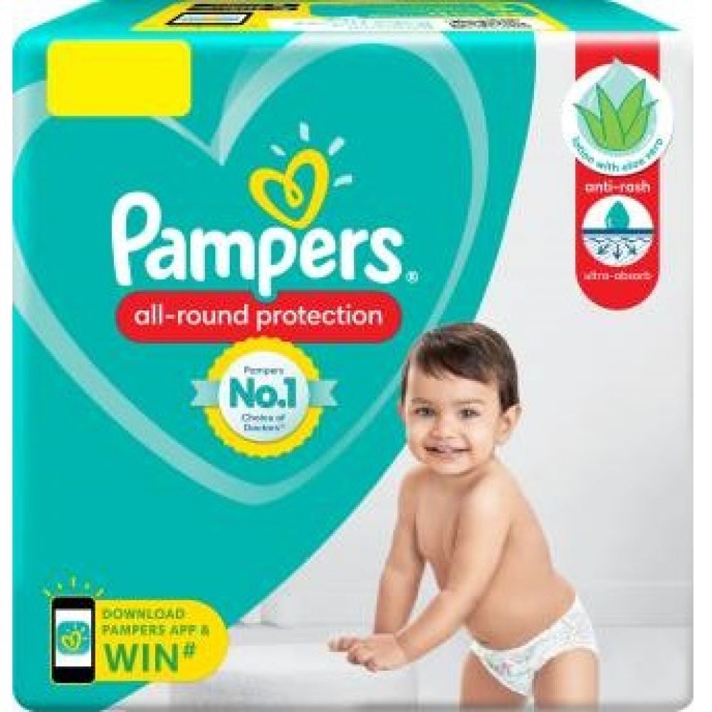 Buy Pampers All round Protection Pants, Large size baby diapers (L) 6 ...