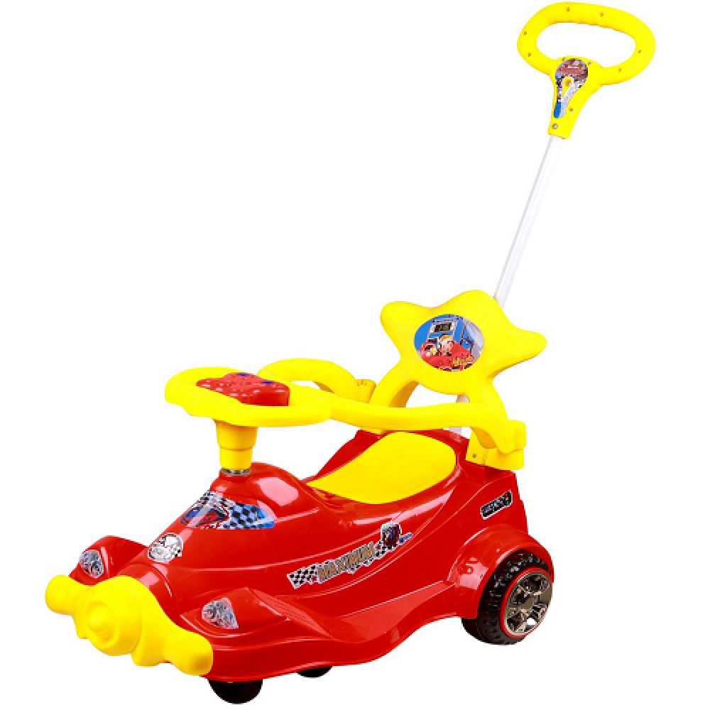 baby twister magic car with parental push handle mixed colour 5510