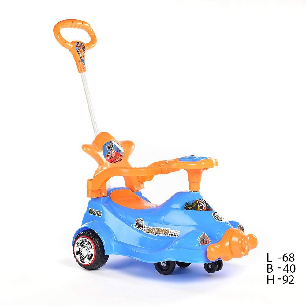 baby twister magic car with parental push handle mixed colour 5510