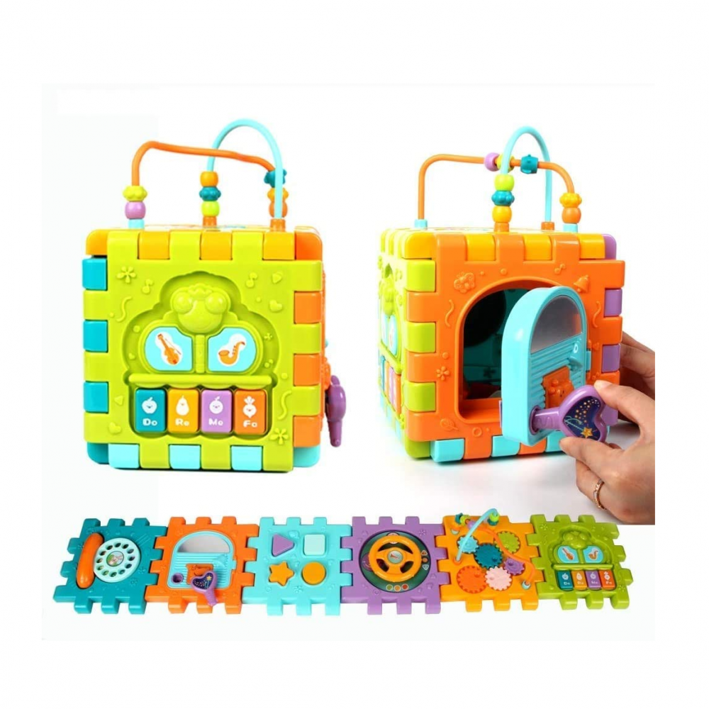 6 in 1 Activity Cube Toy - Multicolor