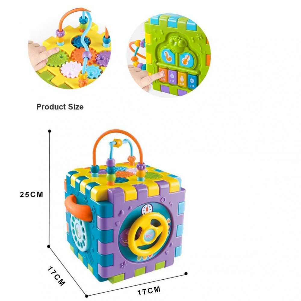 6 in 1 Activity Cube Toy - Multicolor