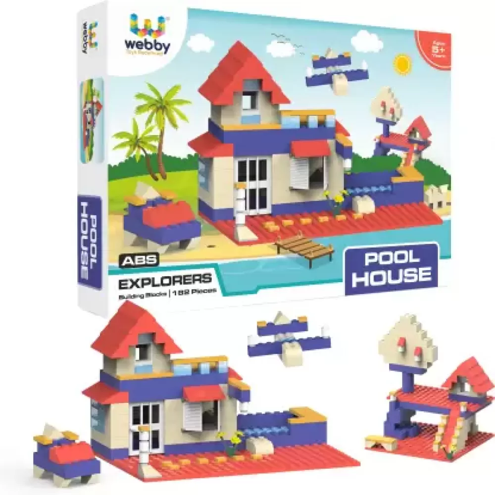 Pool house blocks 182pc set 3502-182