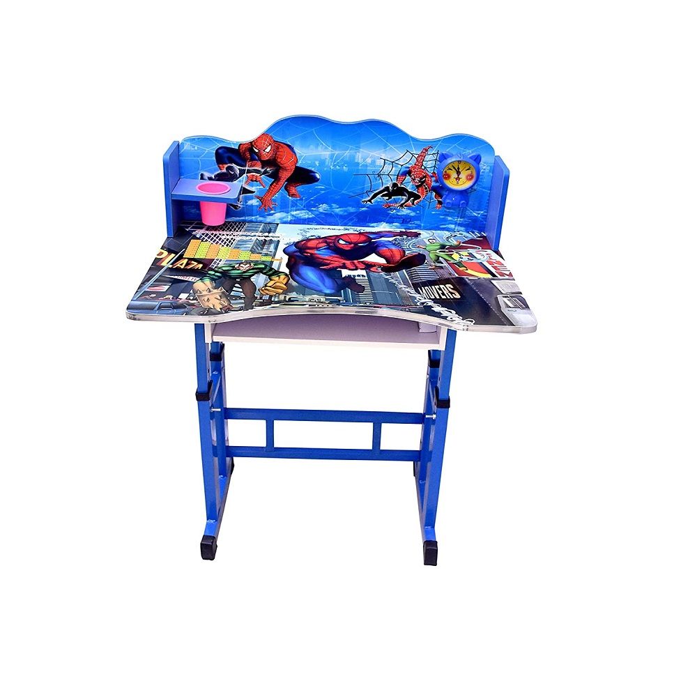 Kids Study Table Blue Mixed Characters