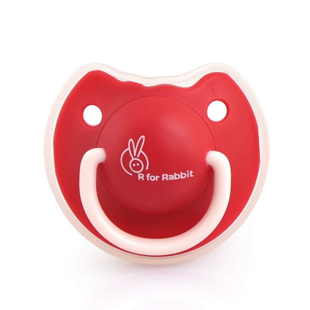 R For Rabbit Tusky Pacifier M PFTSRM1 Red