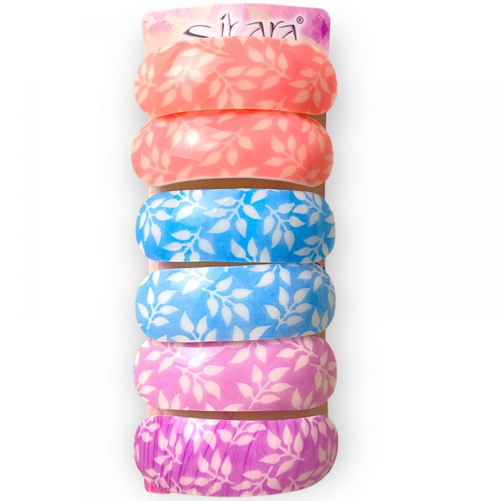 Printed Hair Clips Mixed Color