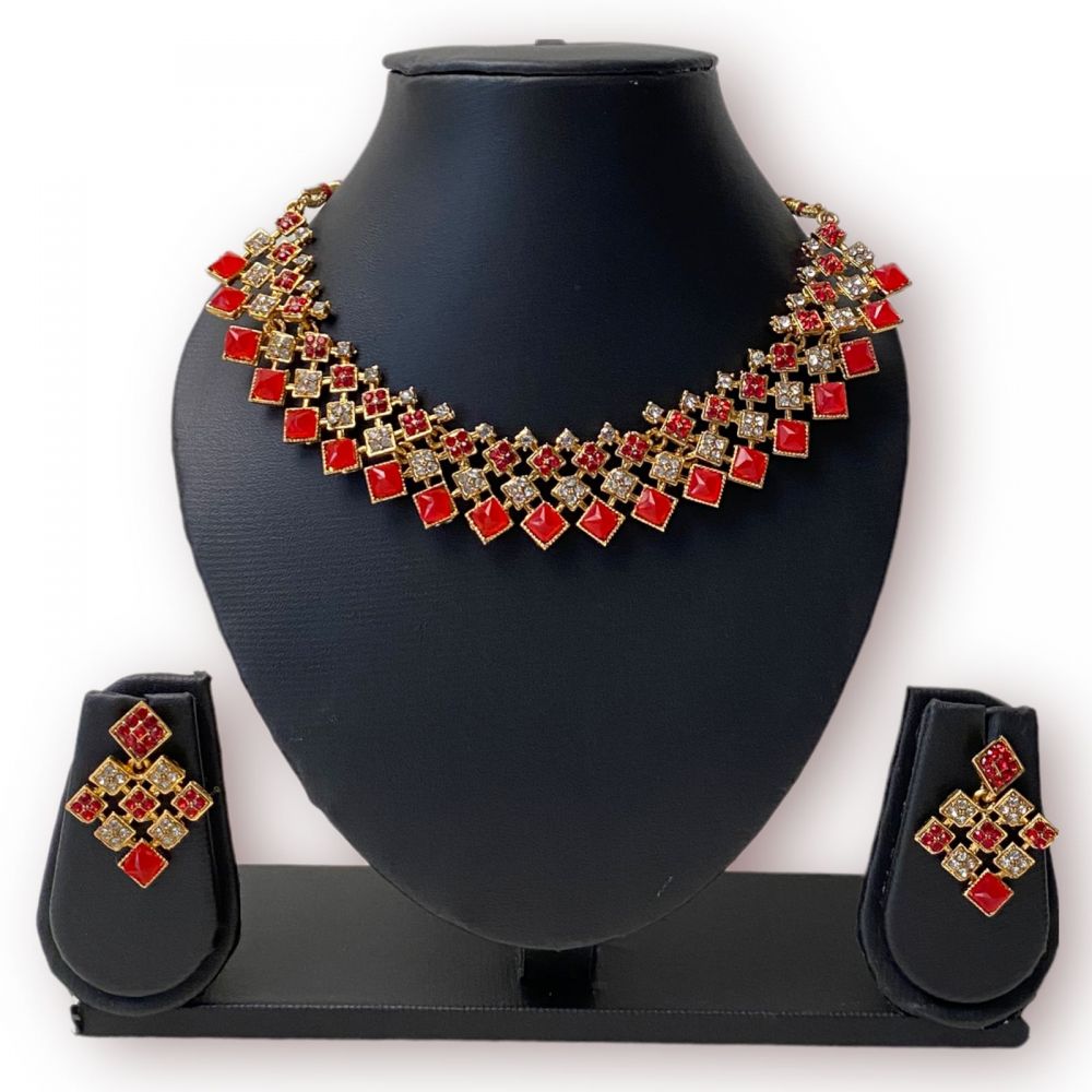 Fashion Jewellery Gold Plated Necklace Set For Women