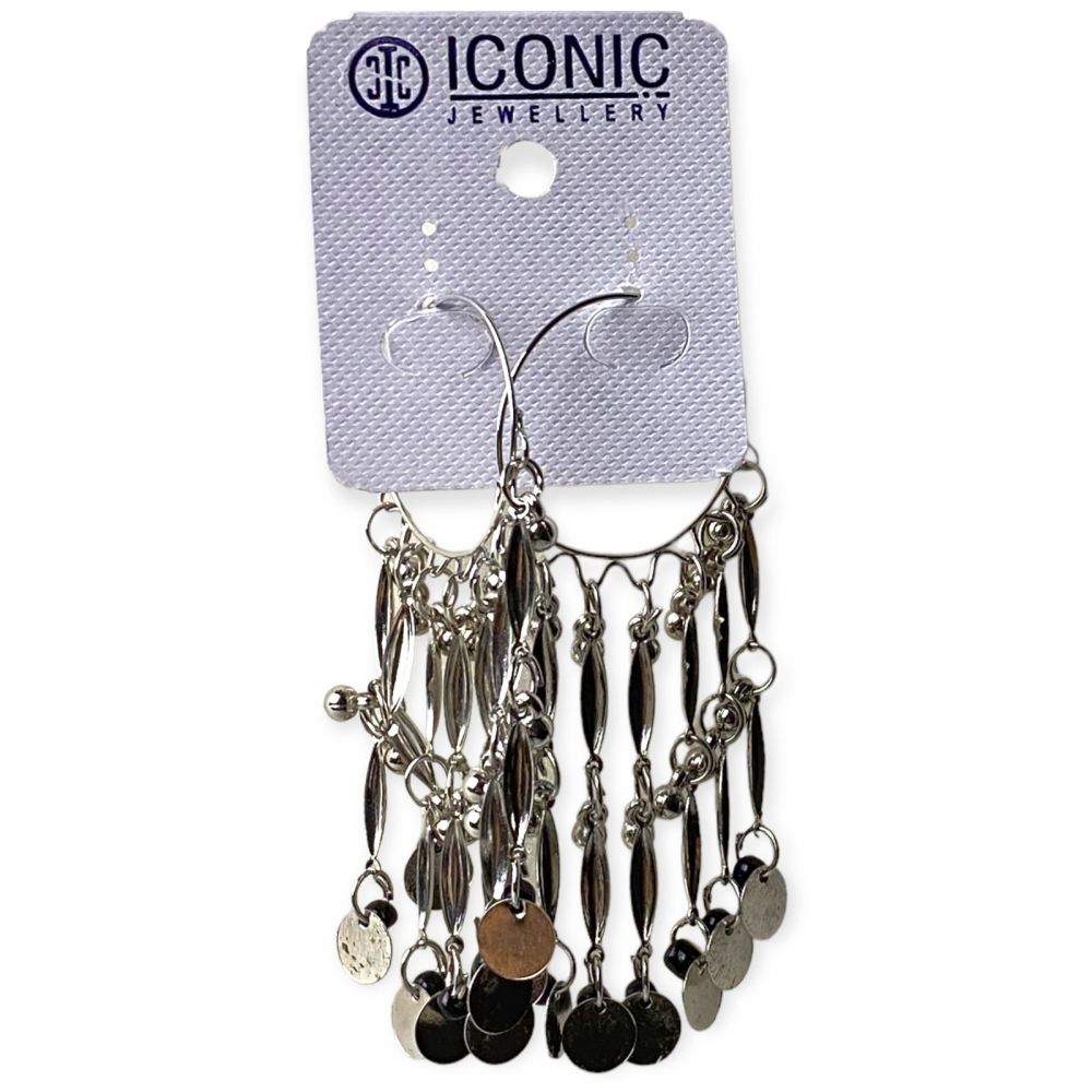 Silver Plated Fancy Hangings Earrings For Women