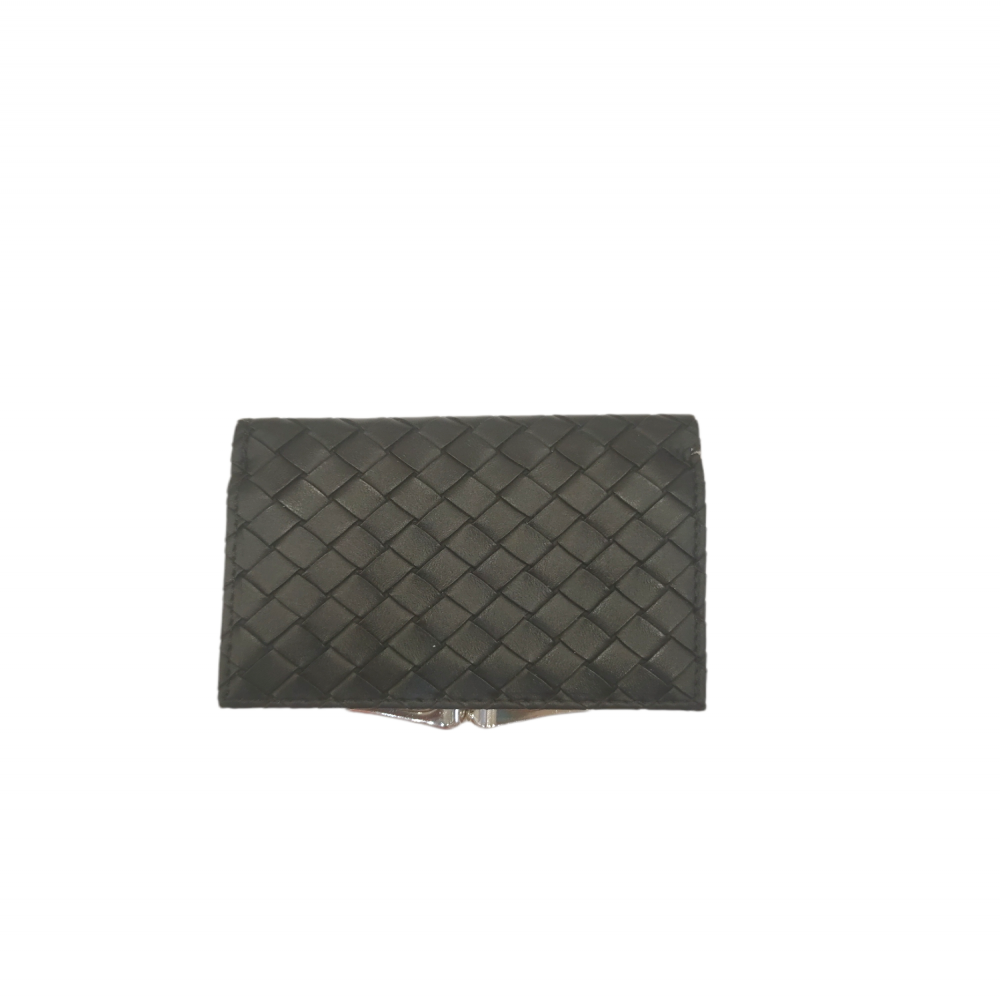 Mini Zipper Wallet For Women Black Checked Pattern
