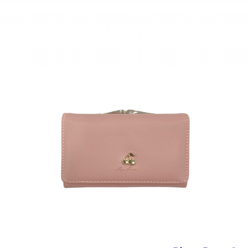 Ladies Pink Mini Wallet Clutch Purse