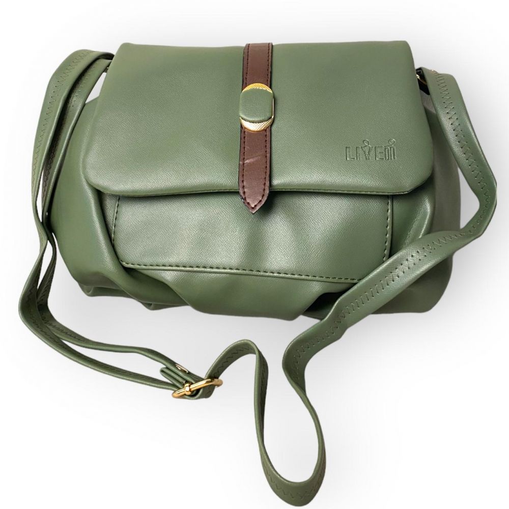 Green Stylish Liveon Sling Bag