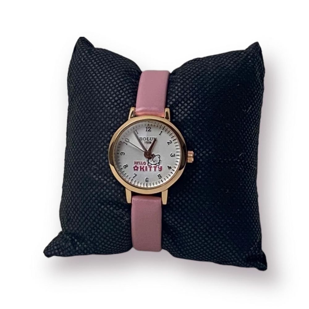Simple Casual Pink Color Ladies Watches