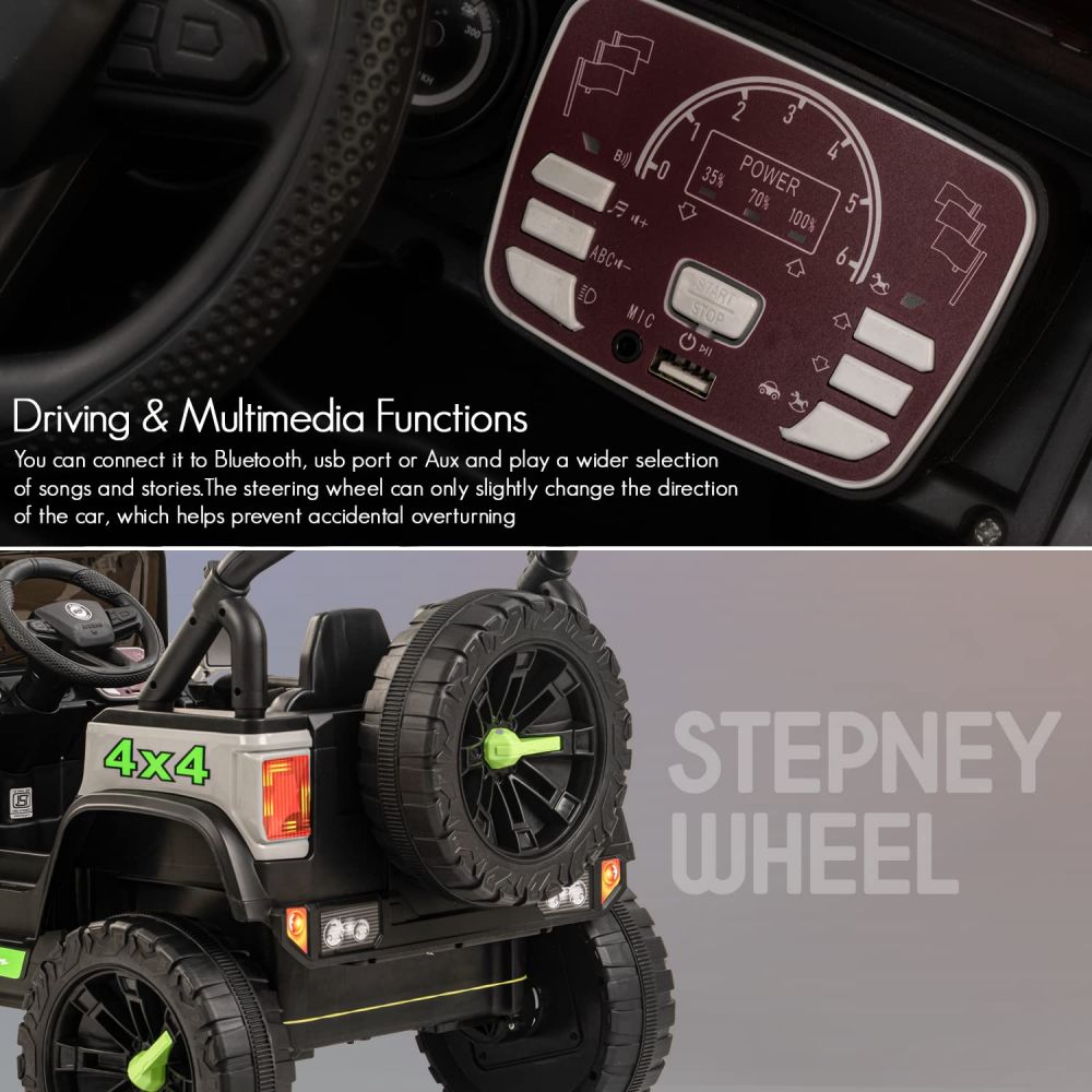 Baby Rechargeable Jeep MJ127 Ash