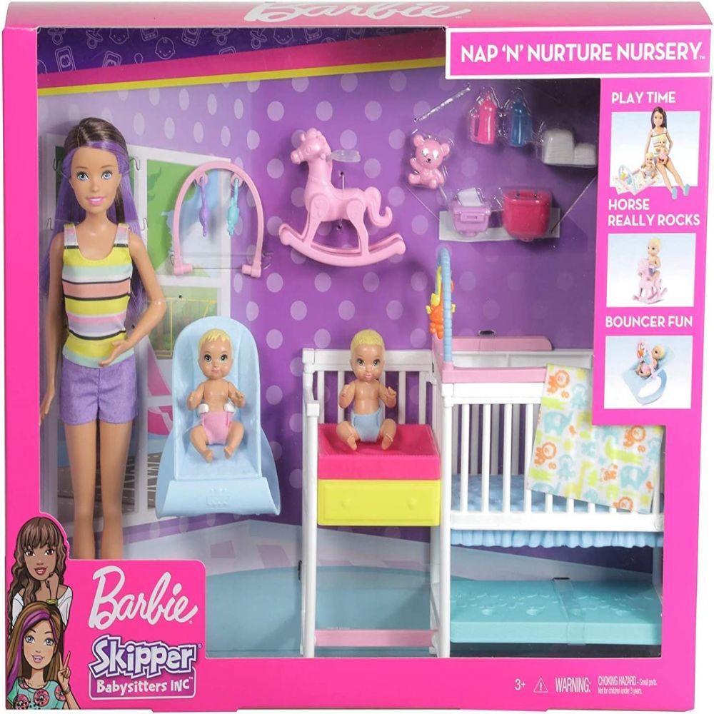 Baby Barbie Skipper Baby Sitter Doll GFL38 BRB