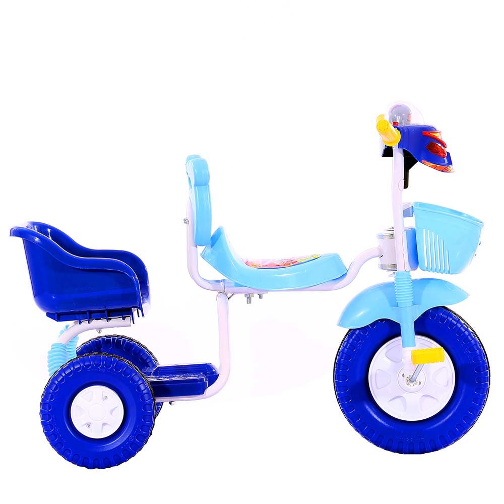 Baby tricycle double outlet seat