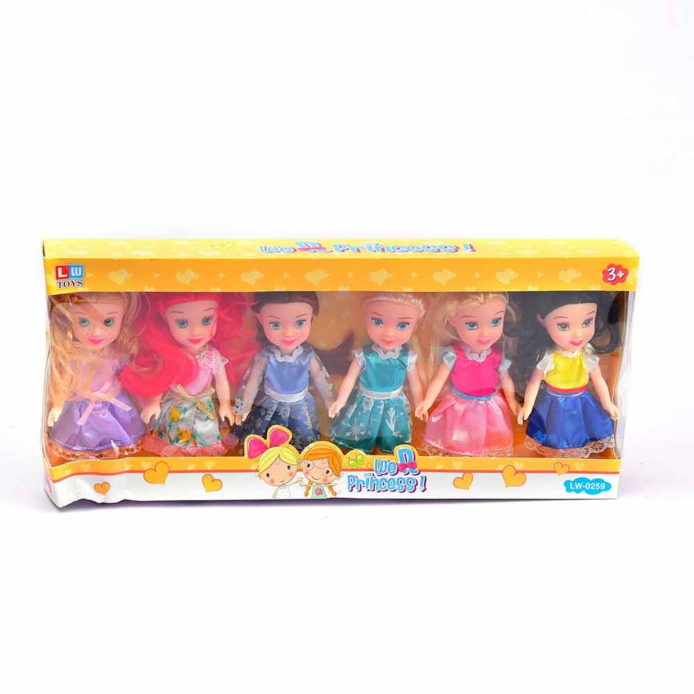 6 princess dolls