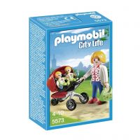 Playmobil Mother with Twin Stroller-7237200