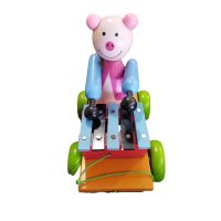 Toy wooden dool set pulling/949