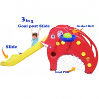 Baby Goal Post Slide -3 in 1 Goal Post, Basket Ball, Slide for kids Indoor & Outdoor Use