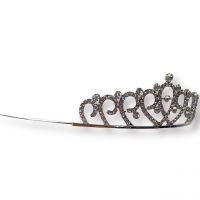 Silver Plated Crown Bridal Princess Hairband For Childrens