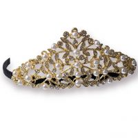 Gold Party Fancy Bridal Princess Rhinestones Hairband For Girls and Woman