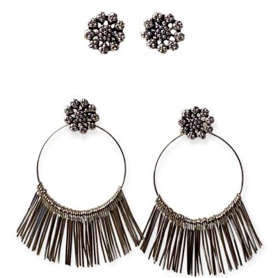 Trendy Drop Gold Earring